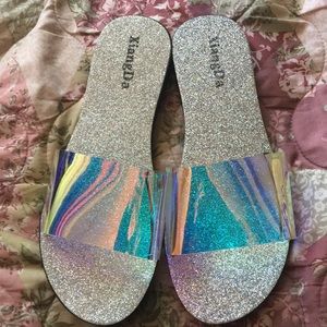 They’re some glittery slides
